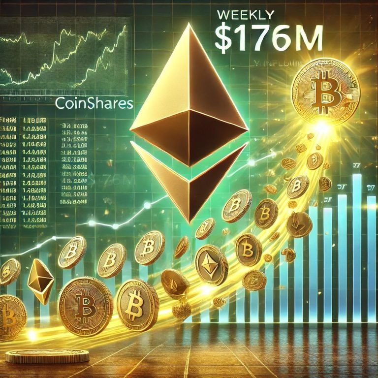 Ethereum Leads The Charge as Weekly Crypto Inflows Hit $176M—CoinShares